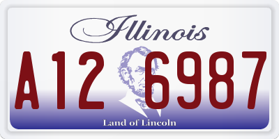 IL license plate A126987