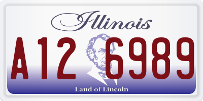 IL license plate A126989
