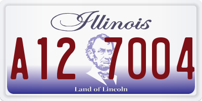IL license plate A127004