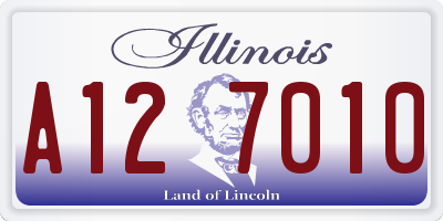 IL license plate A127010