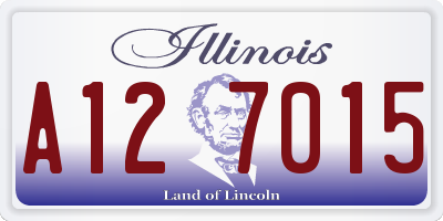 IL license plate A127015