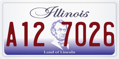 IL license plate A127026