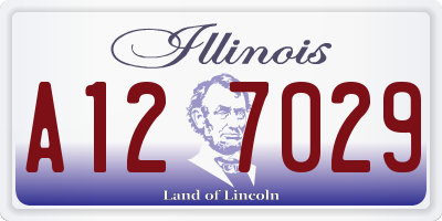 IL license plate A127029