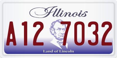 IL license plate A127032