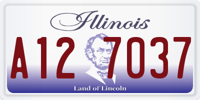 IL license plate A127037