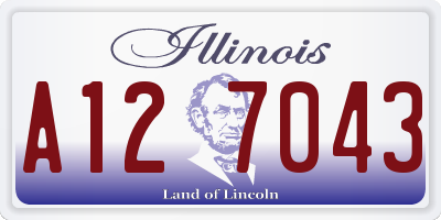 IL license plate A127043