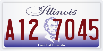 IL license plate A127045