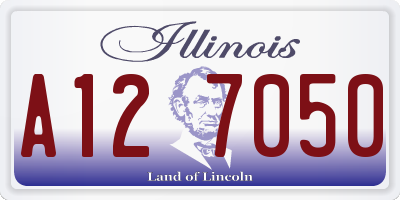 IL license plate A127050