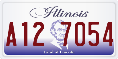 IL license plate A127054
