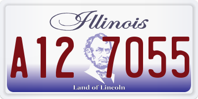 IL license plate A127055