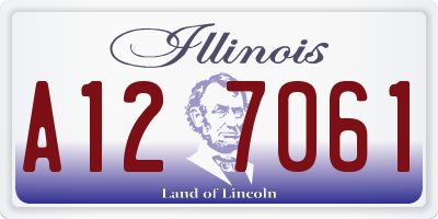 IL license plate A127061