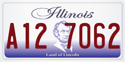IL license plate A127062