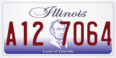 IL license plate A127064