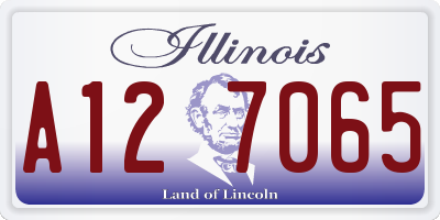 IL license plate A127065