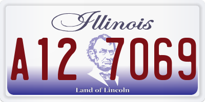 IL license plate A127069