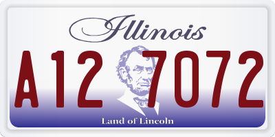 IL license plate A127072