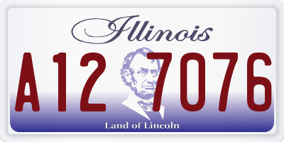 IL license plate A127076