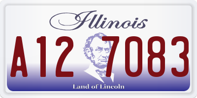 IL license plate A127083