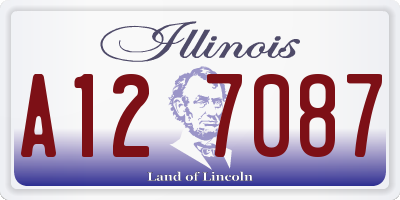 IL license plate A127087