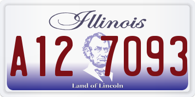 IL license plate A127093