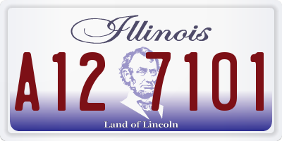 IL license plate A127101