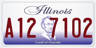 IL license plate A127102