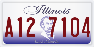 IL license plate A127104
