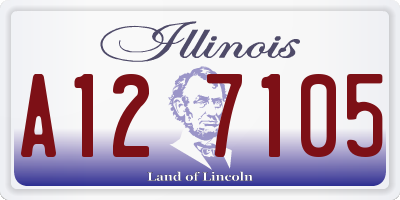 IL license plate A127105