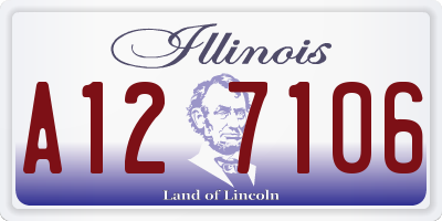IL license plate A127106