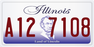 IL license plate A127108