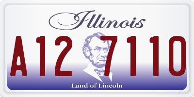 IL license plate A127110