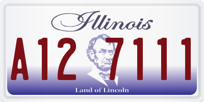 IL license plate A127111