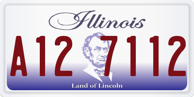 IL license plate A127112