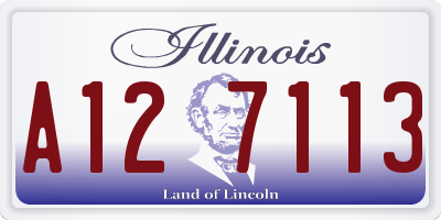 IL license plate A127113