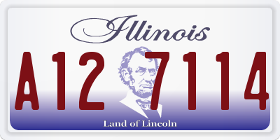 IL license plate A127114