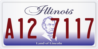 IL license plate A127117