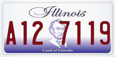 IL license plate A127119