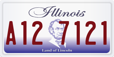 IL license plate A127121