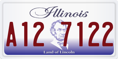 IL license plate A127122