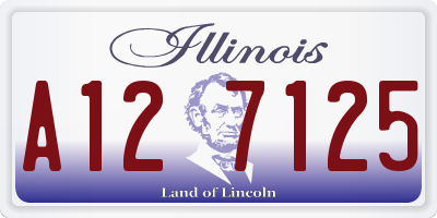 IL license plate A127125