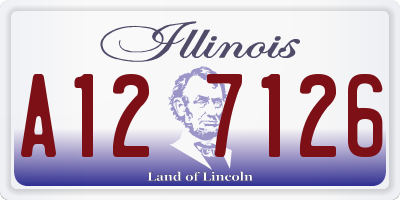 IL license plate A127126