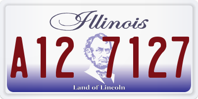 IL license plate A127127