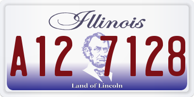 IL license plate A127128