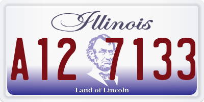 IL license plate A127133