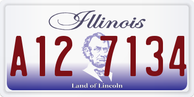 IL license plate A127134