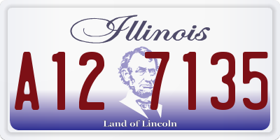 IL license plate A127135