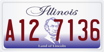 IL license plate A127136