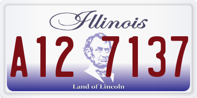 IL license plate A127137