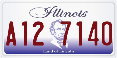 IL license plate A127140