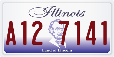 IL license plate A127141